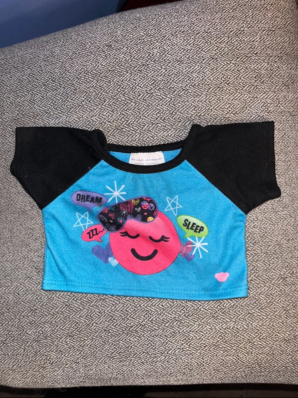Build a Bear Pajamas PJs Dream Sleep Zzz Stars Pajama Top Shirt BABW